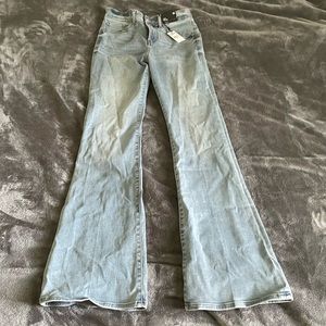 Express high rise flare jeans